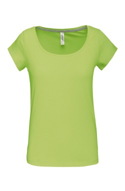Tee-shirt femme coupe ajustée lime Tee-shirt femme coupe ajustée lime