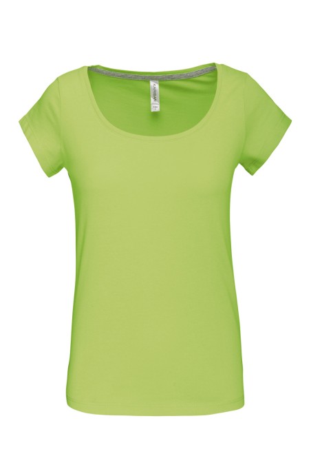 Tee-shirt femme coupe ajustée lime Tee-shirt femme coupe ajustée lime