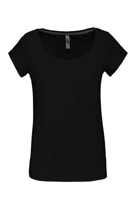 Tee-shirt femme coupe ajustée noir