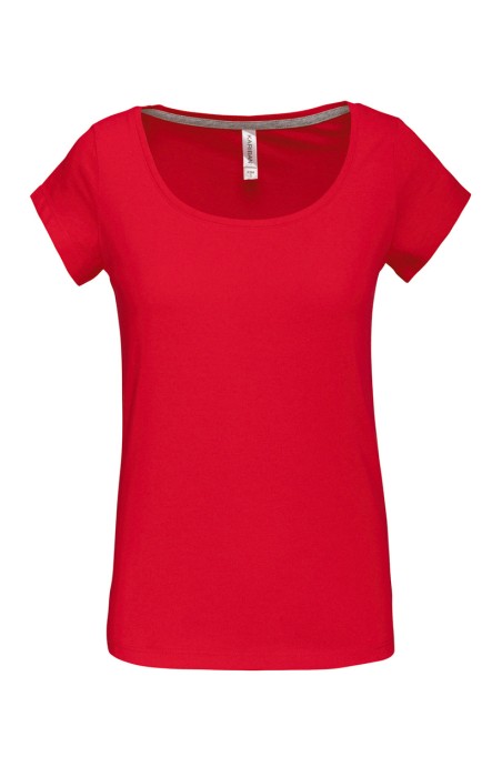 Tee-shirt femme coupe ajustée rouge Tee-shirt femme coupe ajustée rouge