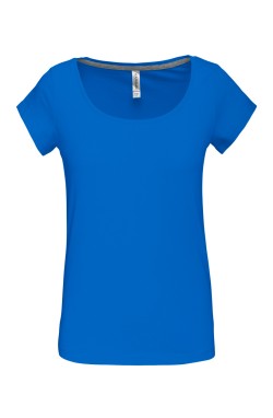Tee-shirt femme coupe ajustée tropical blue Tee-shirt femme coupe ajustée tropical blue