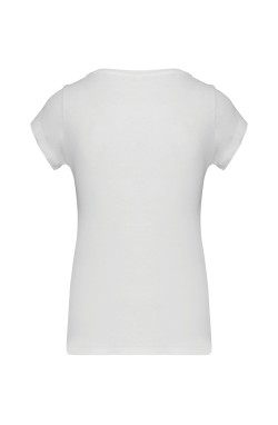 Tee-shirt femme coupe ajustée blanc