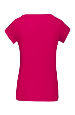 Tee-shirt femme coupe ajustée rose