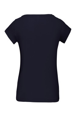 Tee-shirt femme coupe ajustée marine Tee-shirt femme coupe ajustée marine
