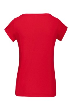 Tee-shirt femme coupe ajustée rouge Tee-shirt femme coupe ajustée rouge
