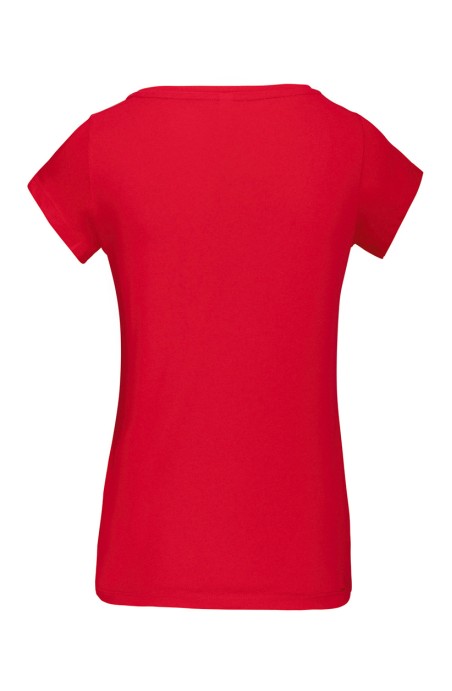 Tee-shirt femme coupe ajustée rouge Tee-shirt femme coupe ajustée rouge