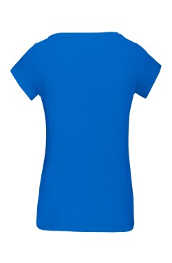 Tee-shirt femme coupe ajustée tropical blue Tee-shirt femme coupe ajustée tropical blue
