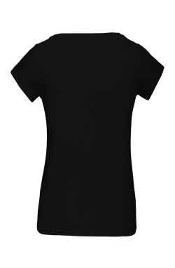 Tee-shirt femme coupe ajustée noir