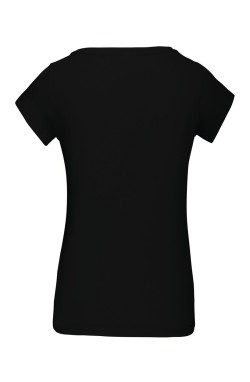 Tee-shirt femme coupe ajustée noir Tee-shirt femme coupe ajustée noir