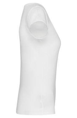 Tee-shirt femme coupe ajustée blanc Tee-shirt femme coupe ajustée blanc