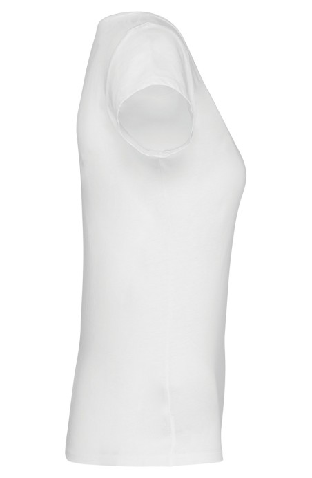 Tee-shirt femme coupe ajustée blanc Tee-shirt femme coupe ajustée blanc