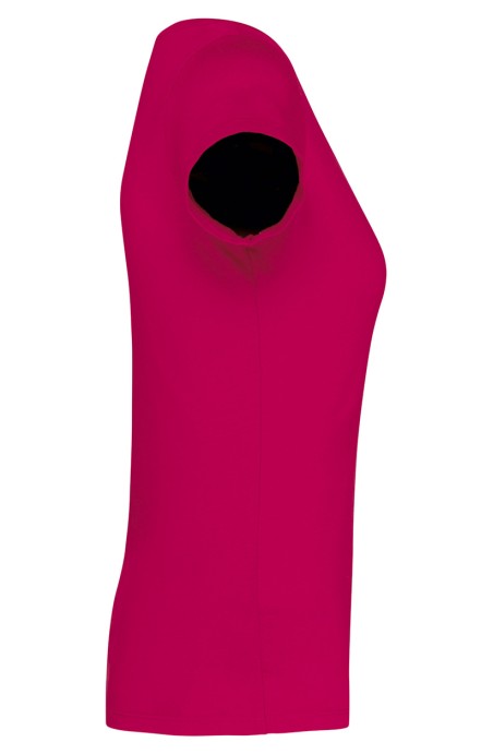 Tee-shirt femme coupe ajustée rose Tee-shirt femme coupe ajustée rose