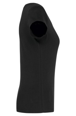 Tee-shirt femme coupe ajustée noir Tee-shirt femme coupe ajustée noir