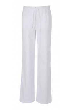 Pantalon professionnel d'esthétique blanc