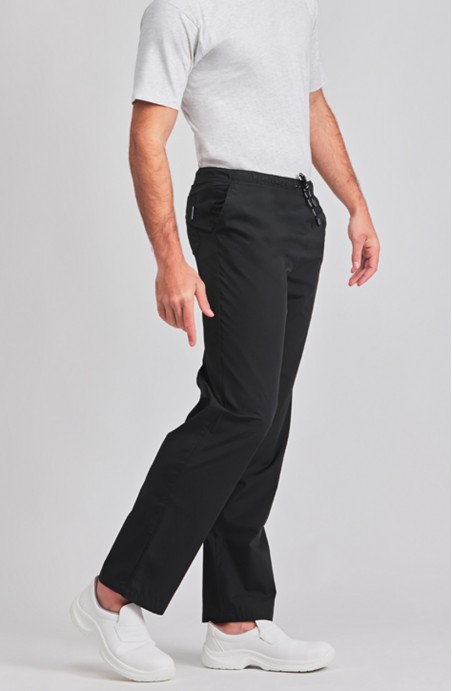 Pantalon professionnel unisexe taille élastique noir, Own Design