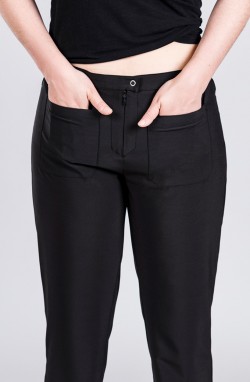 Pantalon de femme de chambre noir Ange