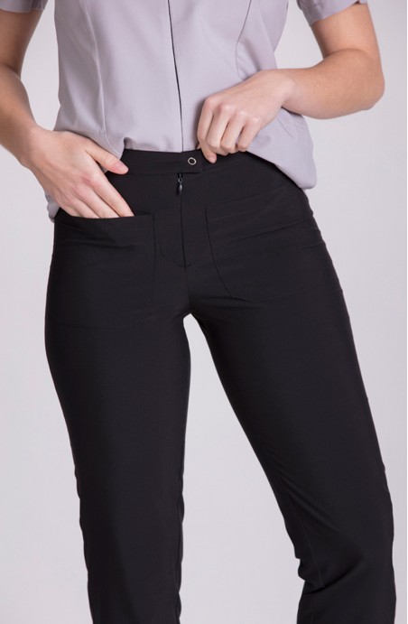 Pantalon de femme de chambre noir Ange