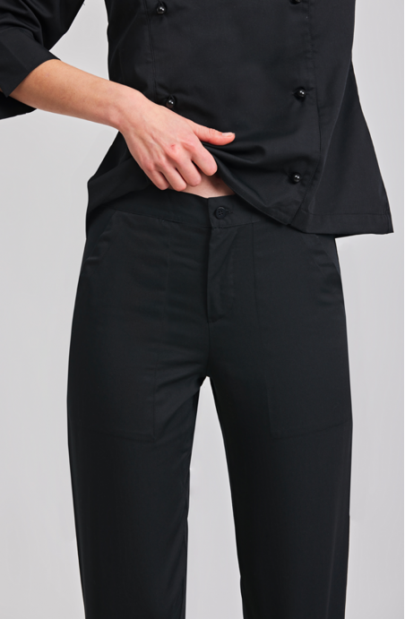 Pantalon unisexe femme de chambre noir ATEA