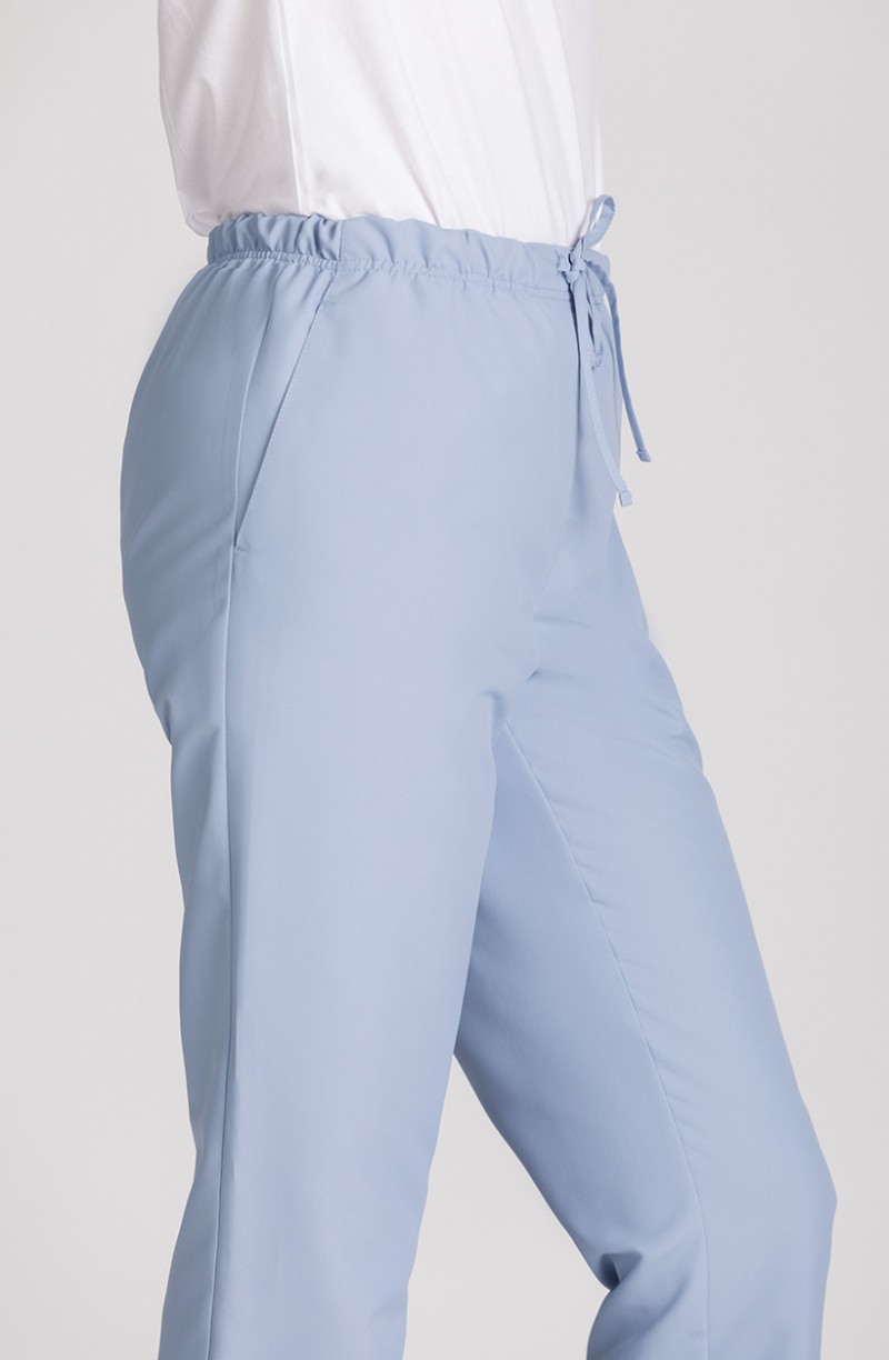 Pantalon médical femme bleu ciel