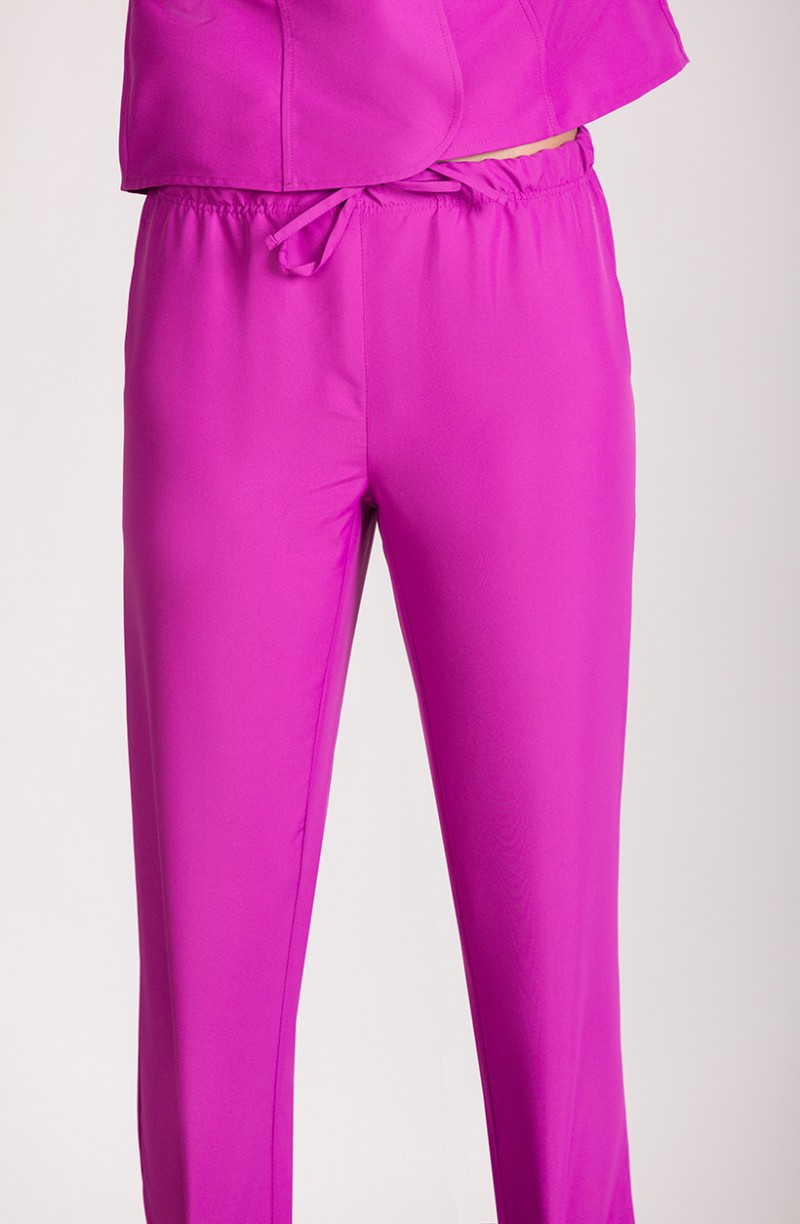 Pantalon à élastique de ménage rose