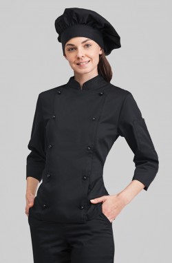 Veste de cuisine femme noire Urielle