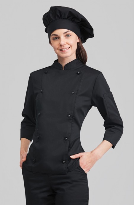 Veste de cuisine femme noire Urielle