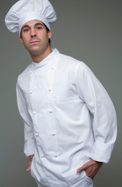 Veste de cuisine homme blanche