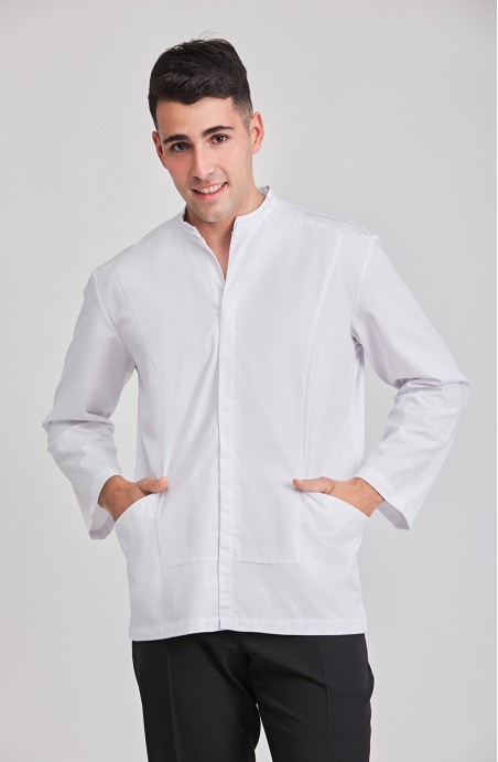 Veste de cuisine blanche homme moderne