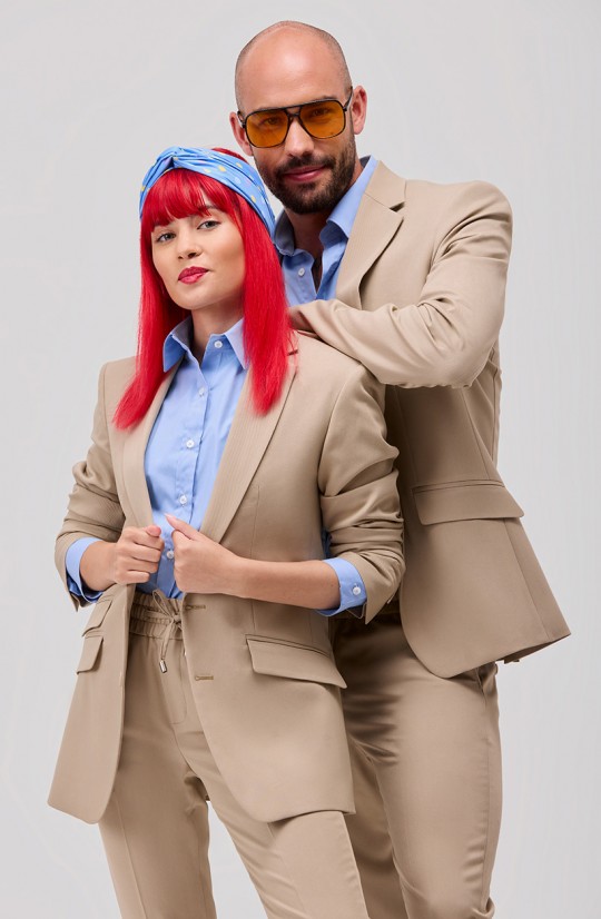 Veste unisexe beige TIAGO...