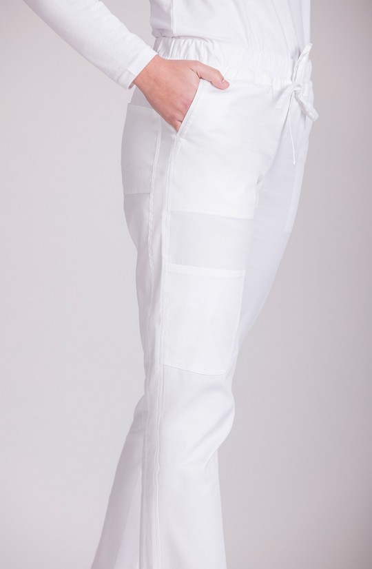 Pantalon en coton stretch...