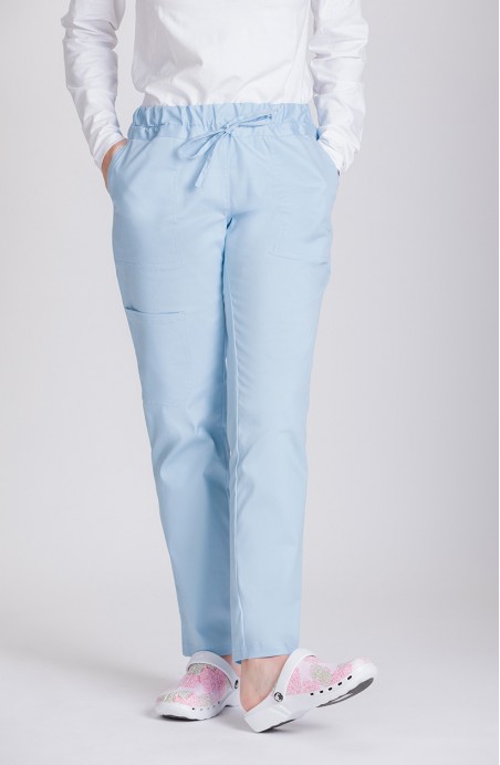 Pantalon femme esthétique bleu ciel