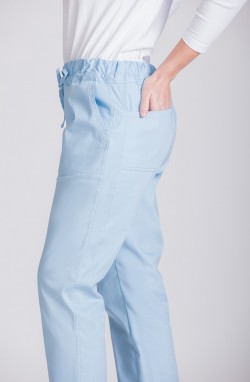 Pantalon esthéticienne bleu ciel