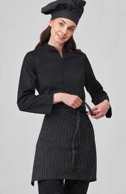 Tablier court à rayures