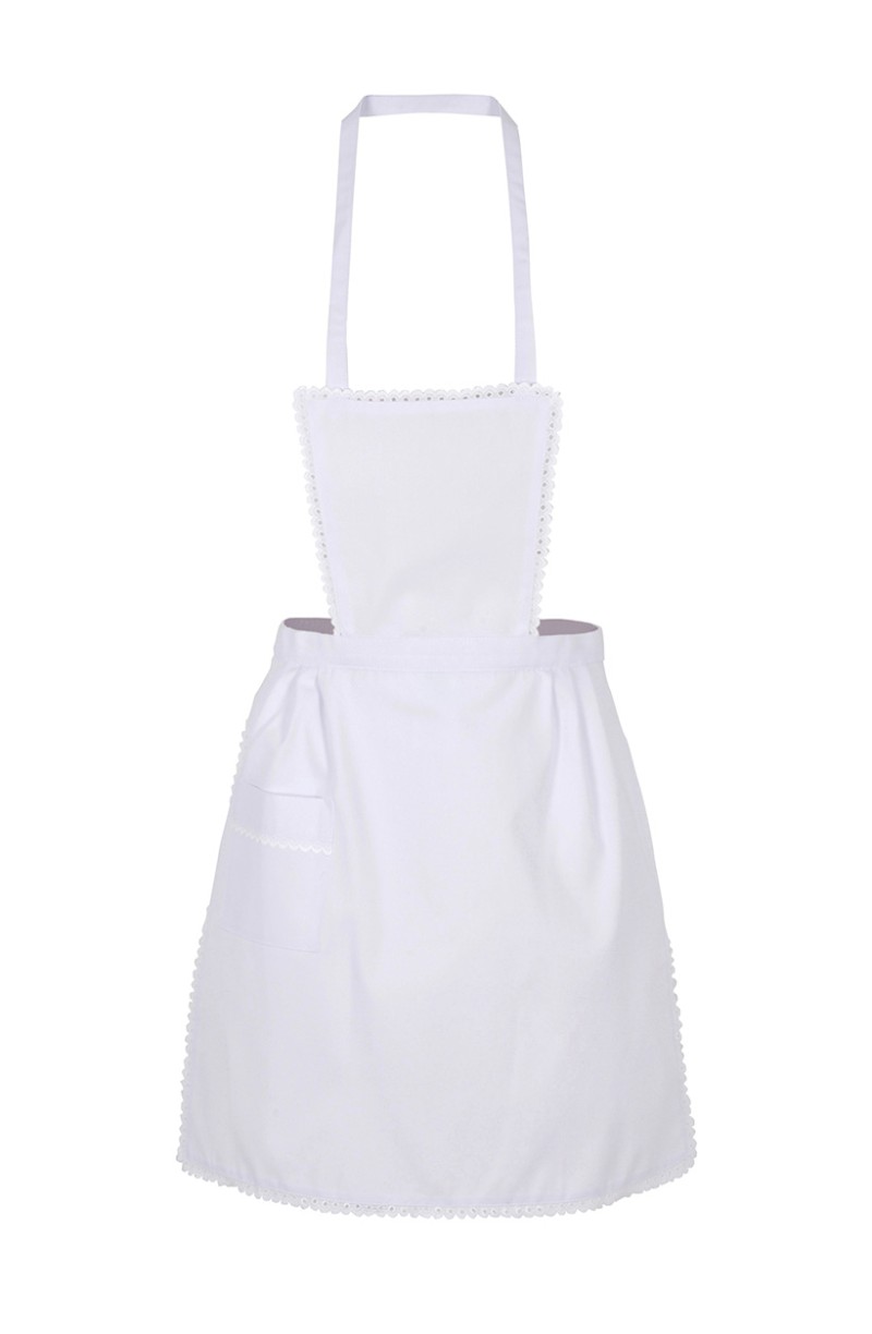 Tablier de femme de chambre à bavette