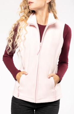Gilet chaud polaire blanc Katy