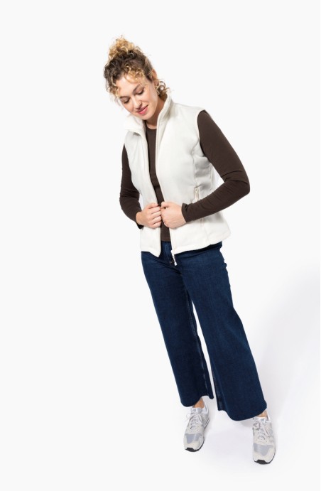 Polaire sans manches blanc Katy