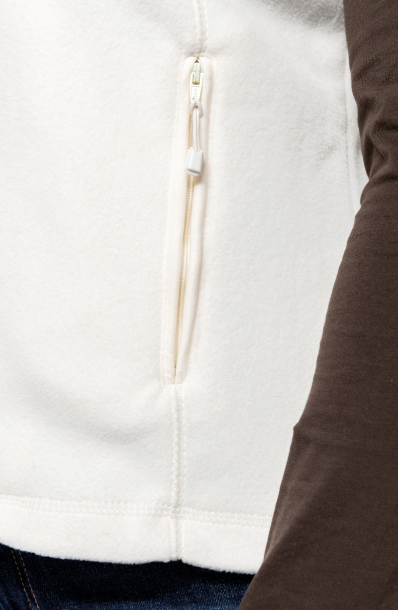 gilet polaire blanc Katy