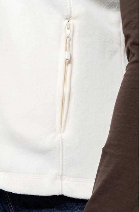 gilet polaire blanc Katy