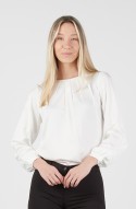 Blouse satinée GUILIA manches longues