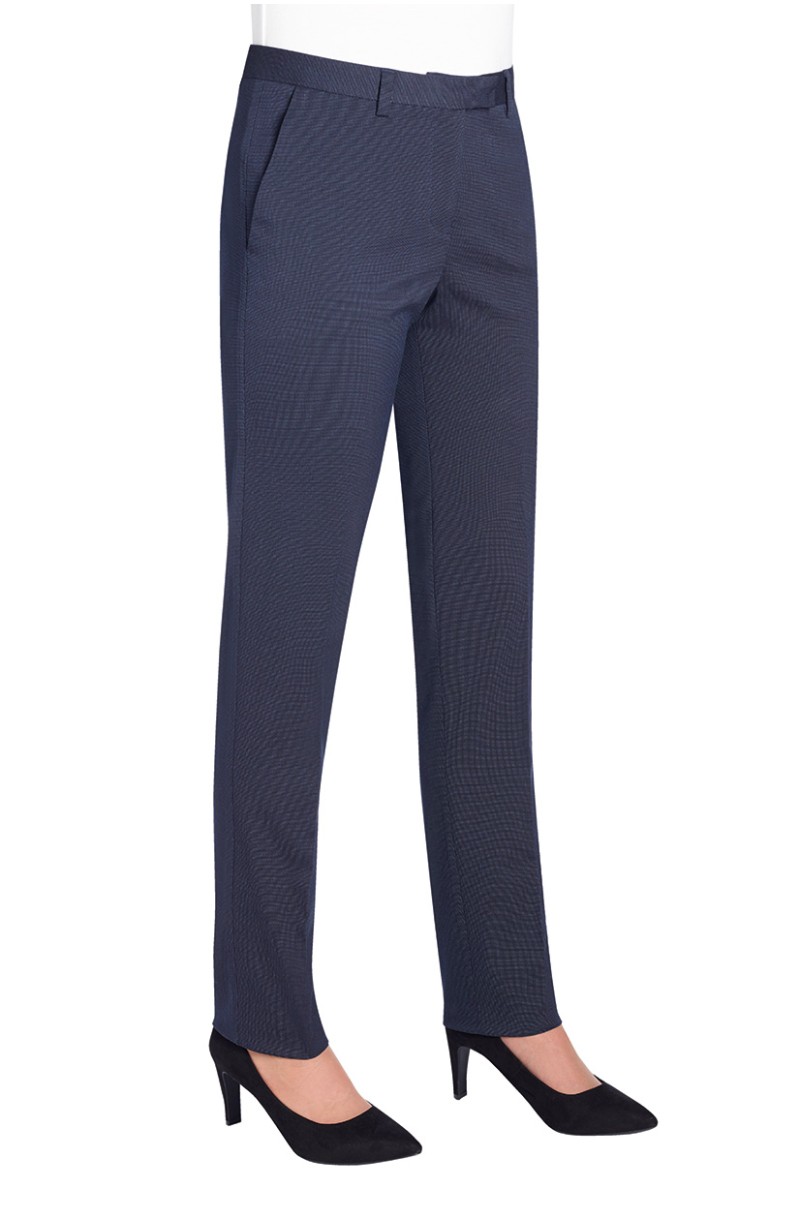 Pantalon de service marine pintdot coupe slim