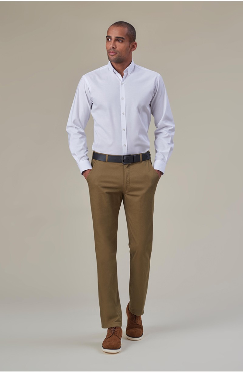 Pantalon été décontracté homme pour l'hôtellerie coloris camel