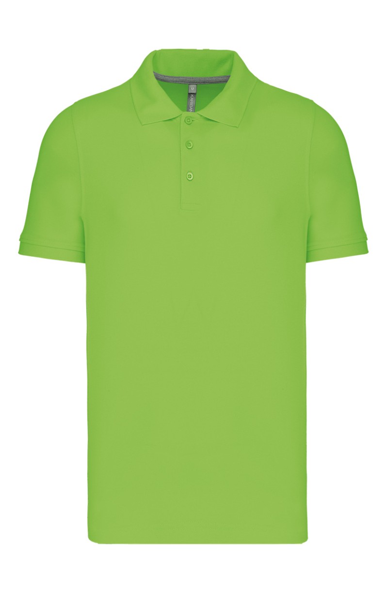 Polo de serveur manches courtes en coton vert