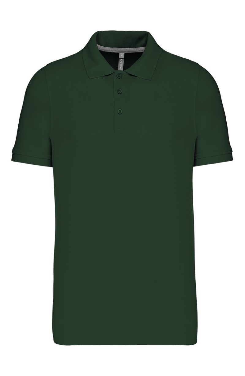 Polo de serveur manches courtes en coton vert