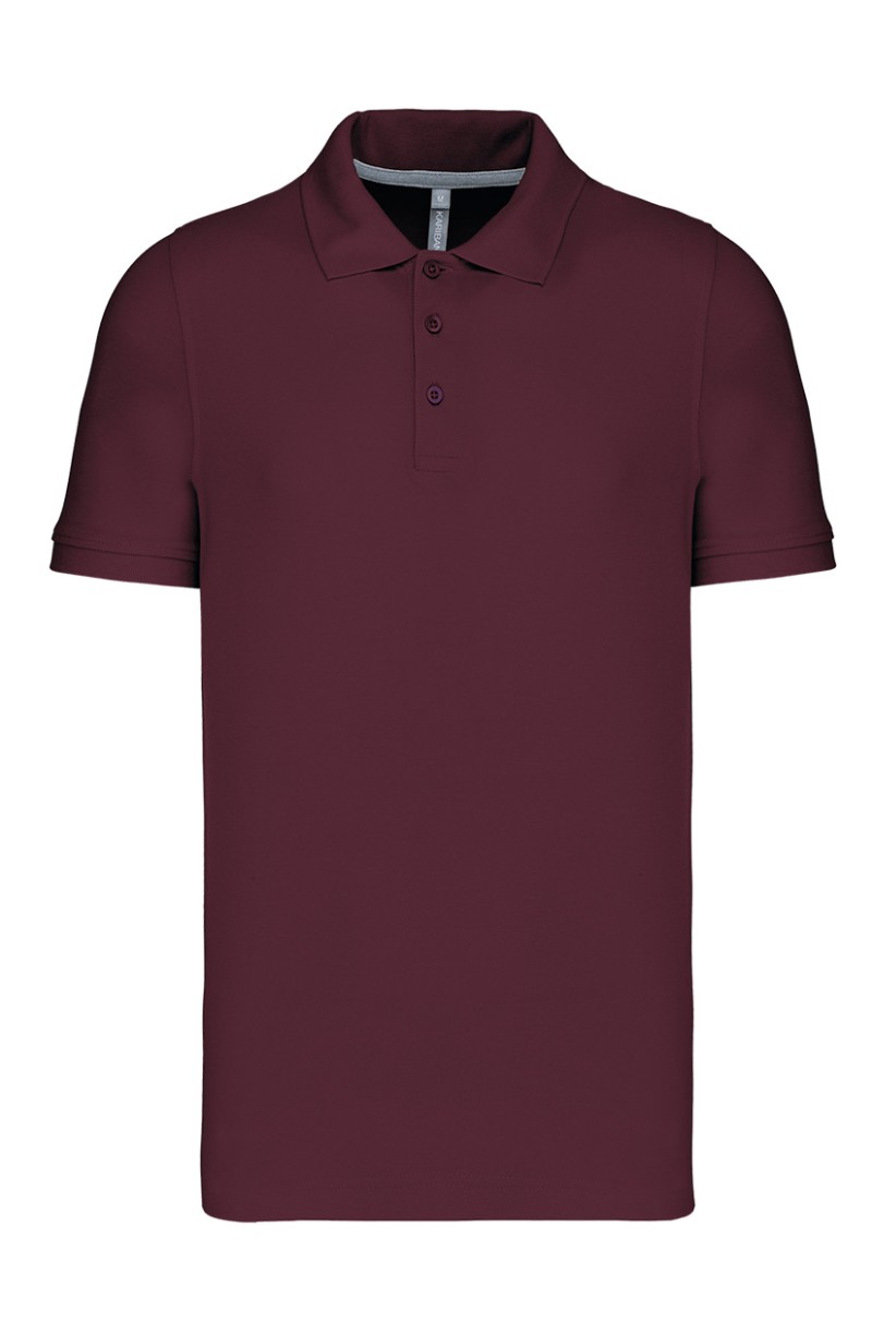 Polo de serveur manches courtes en coton