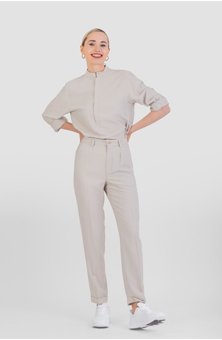 Pantalon unisexe de service été beige Pantalon unisexe de service été beige