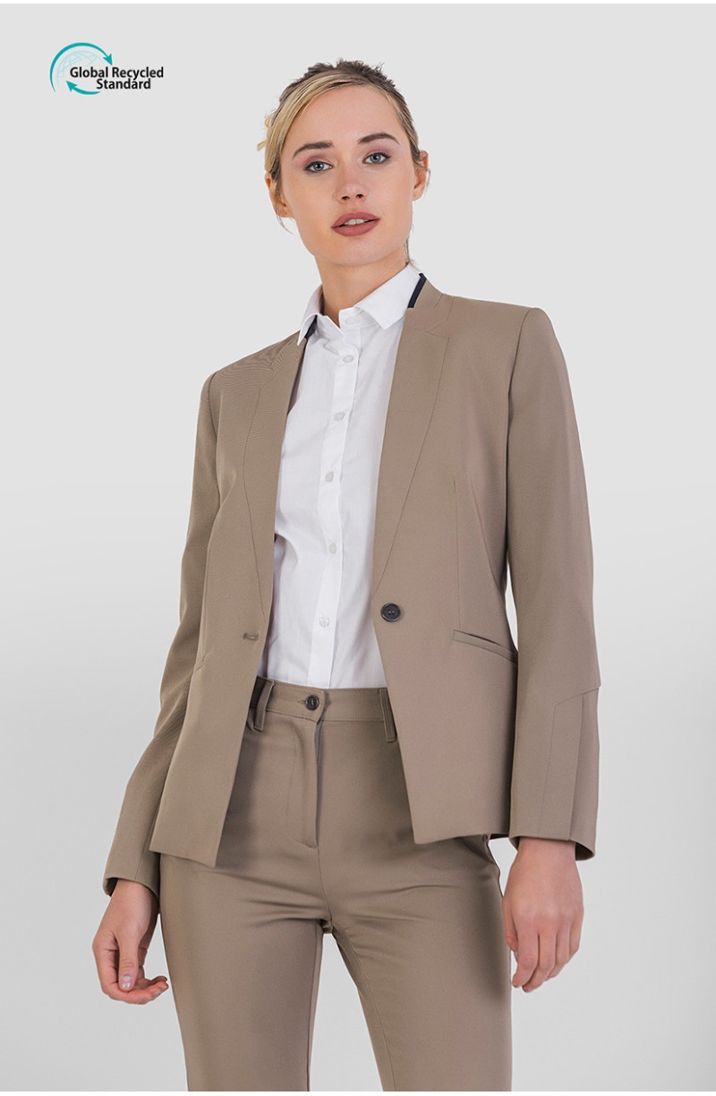 Veste hôtesse d'accueil beige