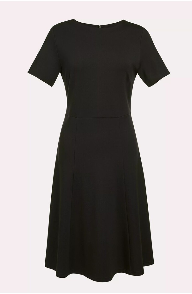Robe évasée de service hôtelier noire