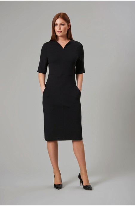 Robe de réceptionniste d'hôtel noire Robe de réceptionniste d'hôtel noire