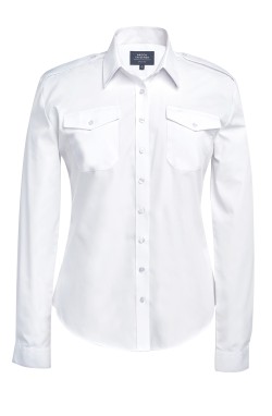 Chemise aéroportuaire femme blanche