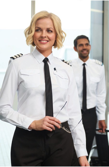 Chemise aéroportuaire femme blanche